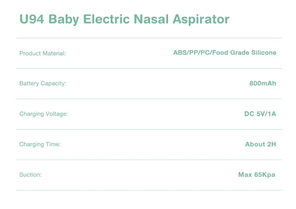 Dr.isla Baby Electric Nasal Aspirator Nose Suction Device with Food Grade Silicone Mouthpiece 6 Suction Modes and Soothing Music Lonzaro Kids