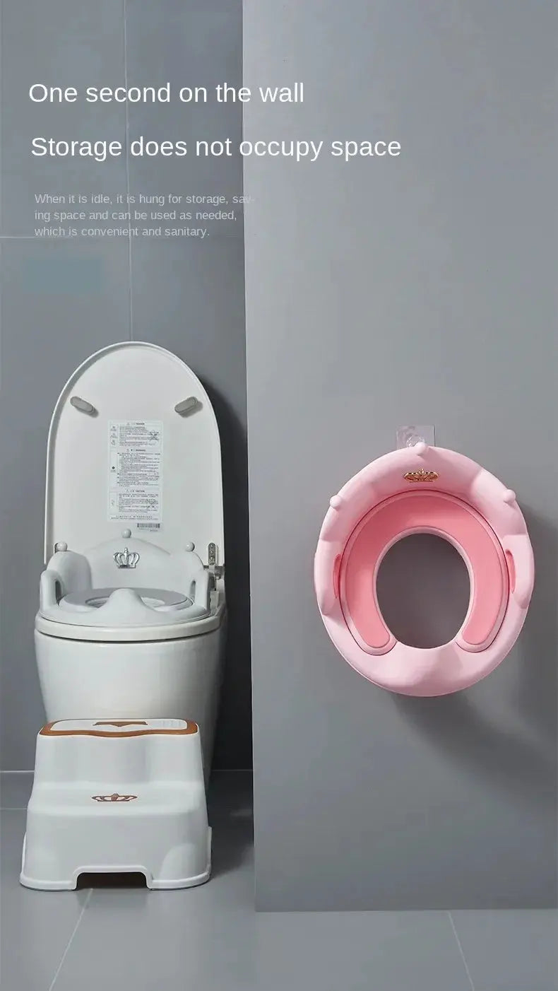 Baby and Child Toilet Seat Ring Female Baby and Little Boy Cushion Bedpan Cover Children's Toilet Household Auxiliary Toilet Lonzaro Kids