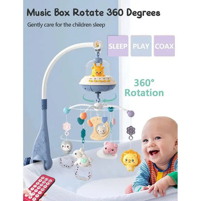 Musical Baby Crib Mobile with Lights Music Projection for Infants Remote Control Crib Toys for Newborn Baby Mobile for Crib Toys Lonzaro Kids