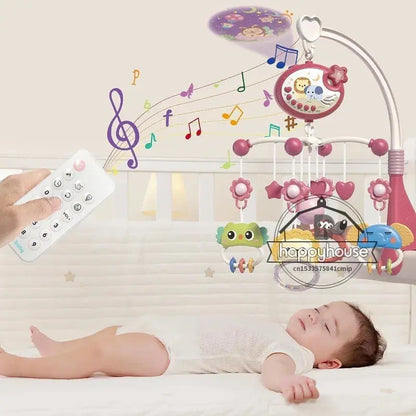 Musical Baby Crib Mobile with Lights Music Projection for Infants Remote Control Crib Toys for Newborn Baby Mobile for Crib Toys Lonzaro Kids