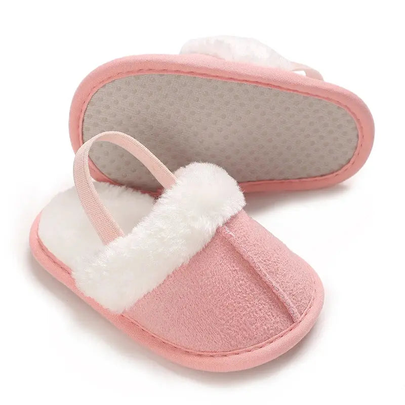 Spring and Winter Baby Shoes Cute Indoor Baby Fluffy Slippers Baby Toddler Boys and Girls Shoes Sandals First Step Walker 0-18M Lonzaro Kids