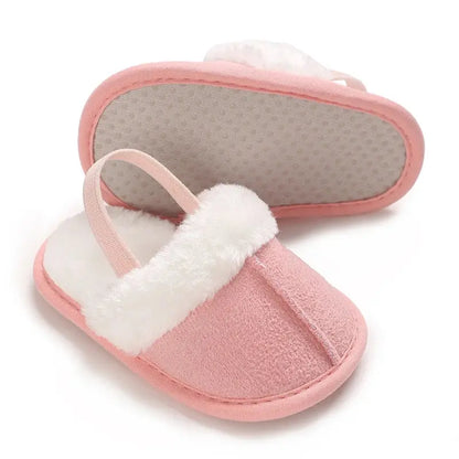 Spring and Winter Baby Shoes Cute Indoor Baby Fluffy Slippers Baby Toddler Boys and Girls Shoes Sandals First Step Walker 0-18M Lonzaro Kids