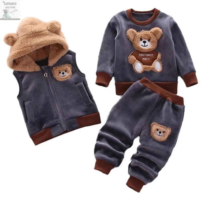 Schattige 3-Delige Set voor Kinderen in de Winter Lonzaro Kids