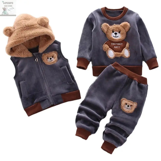 Schattige 3-Delige Set voor Kinderen in de Winter Lonzaro Kids