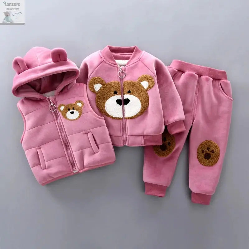 Schattige 3-Delige Set voor Kinderen in de Winter Lonzaro Kids