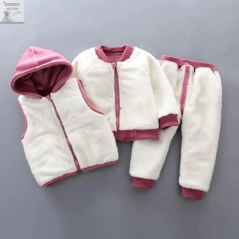Schattige 3-Delige Set voor Kinderen in de Winter Lonzaro Kids