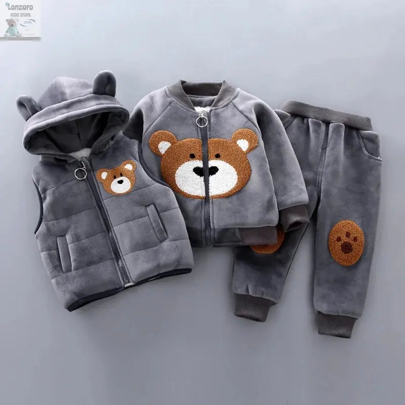 Schattige 3-Delige Set voor Kinderen in de Winter Lonzaro Kids