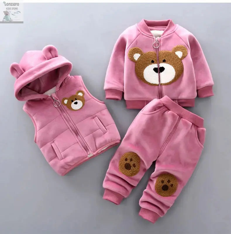 Schattige 3-Delige Set voor Kinderen in de Winter Lonzaro Kids