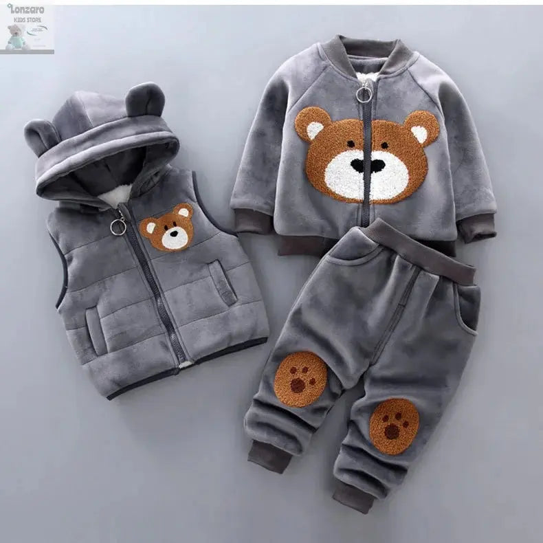 Schattige 3-Delige Set voor Kinderen in de Winter Lonzaro Kids