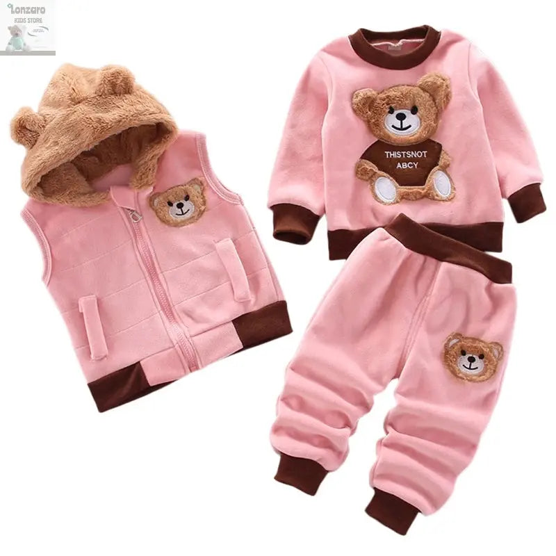 Schattige 3-Delige Set voor Kinderen in de Winter Lonzaro Kids