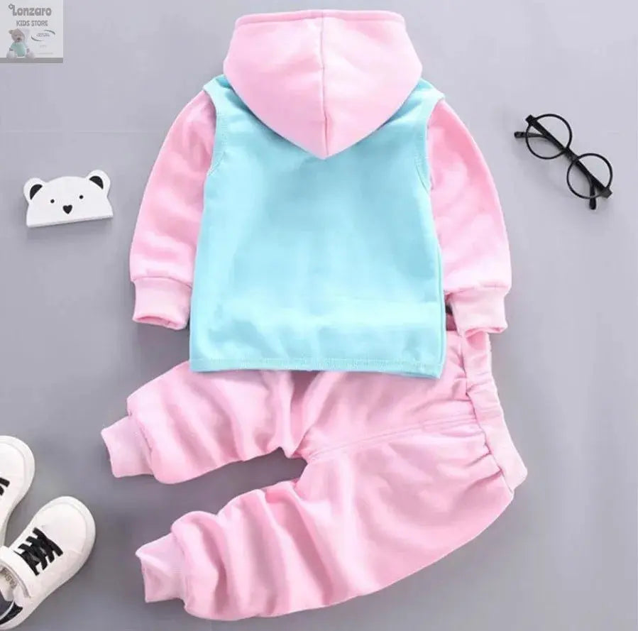 Schattige Fleece Baby Set met Beer print Lonzaro Kids