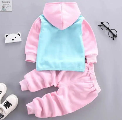 Schattige Fleece Baby Set met Beer print Lonzaro Kids