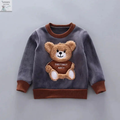Schattige Fleece Baby Set met Beer print Lonzaro Kids