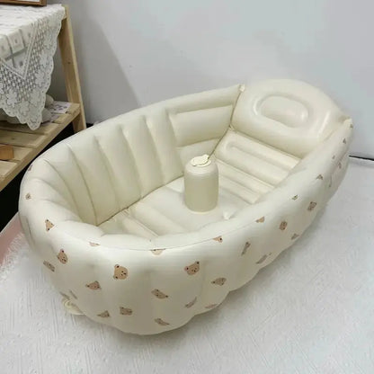 Baby shower basin, baby folding inflatable learning seat, multifunctional dining chair, bath bench, small sofa, shower basin Lonzaro Kids