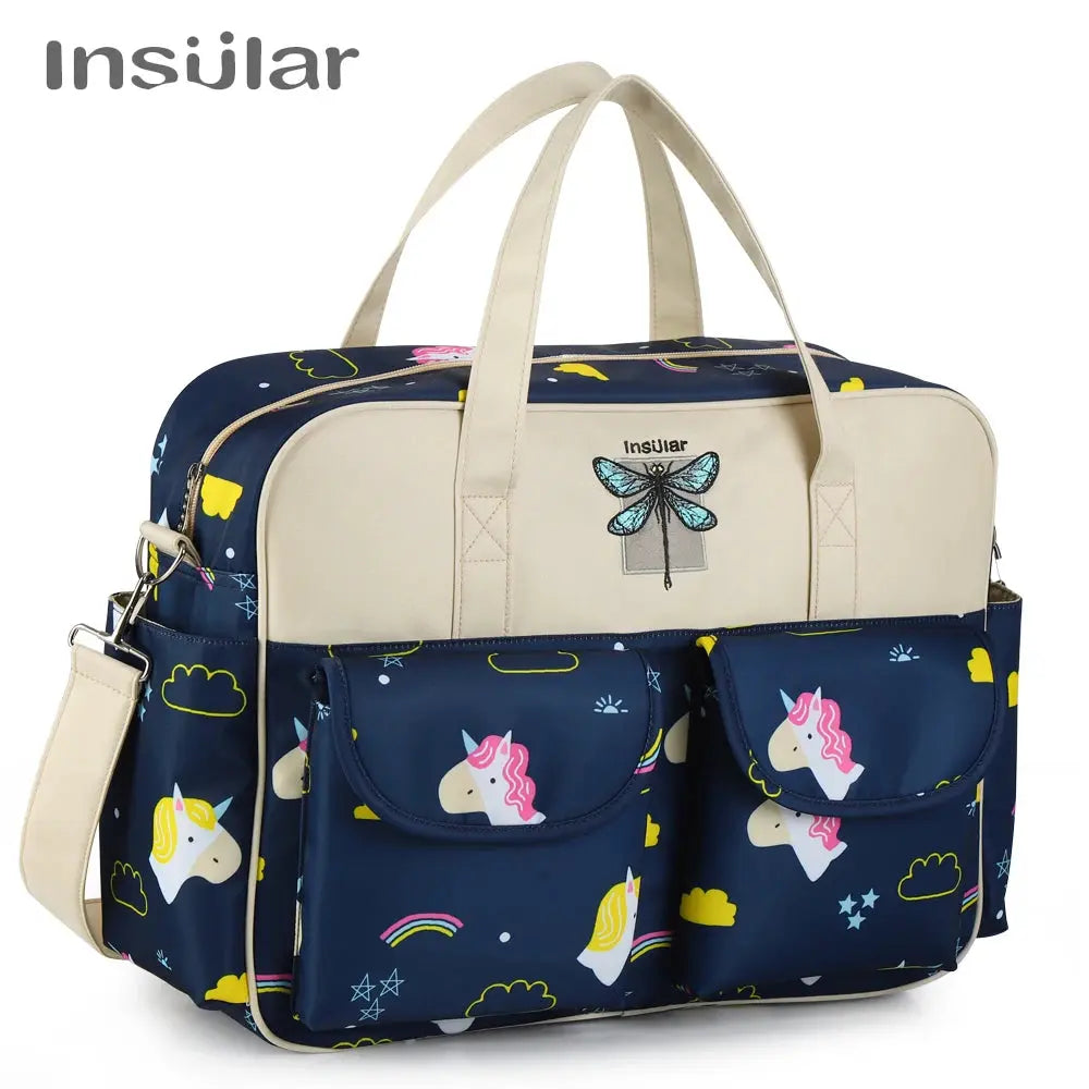 New Style Waterproof Diaper Bag Large Capacity Messenger Travel Bag Multifunctional Maternity Mother Baby Stroller Bags Lonzaro Kids