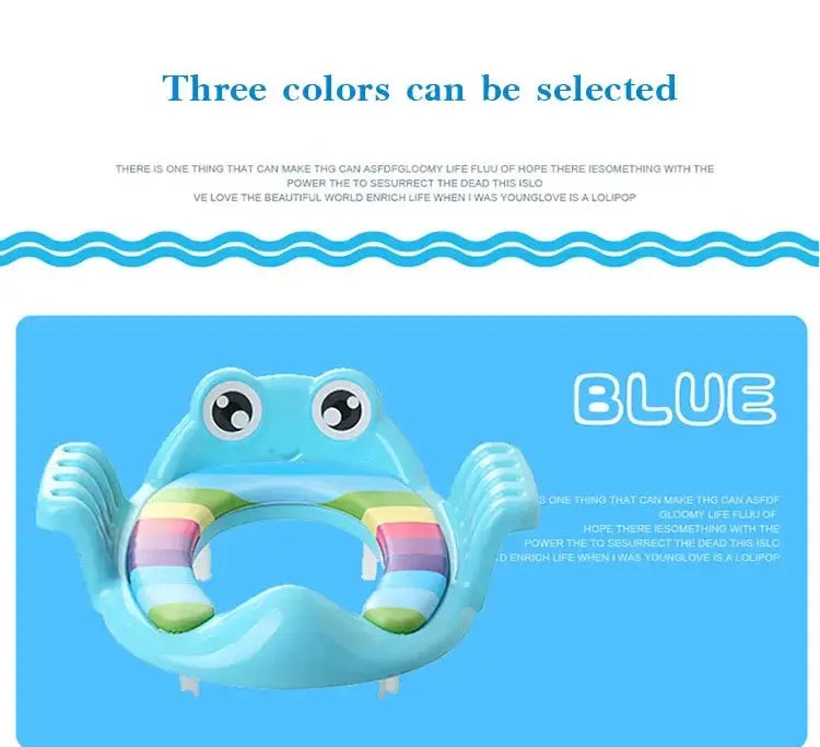 Baby Child Potty Toilet Trainer Seat Step Stool Ladder Adjustable Training Chair comfortable cartoon cute toilet seat for childr Lonzaro Kids