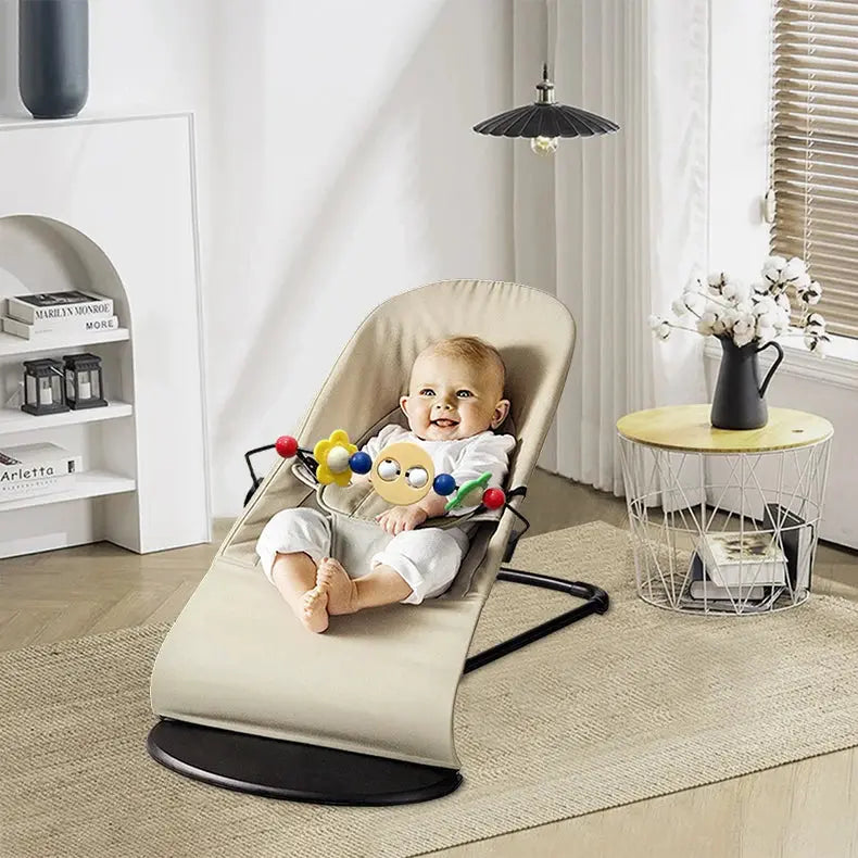 Baby Rocking Chair with Toys Foldable Swing Chair for Babies & Toddlers Three-speed Height Adjustment Baby Comfort Chair Lonzaro Kids