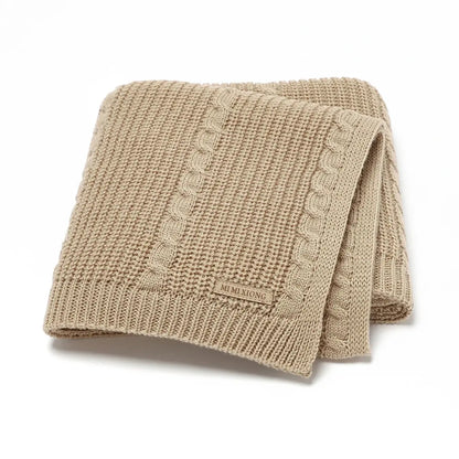 Solid Color Newborn Baby Swaddle Blankets Breathable Knitwear Infant Security Blankets Soft Acrylic Toddler Receiving Blankets Lonzaro Kids
