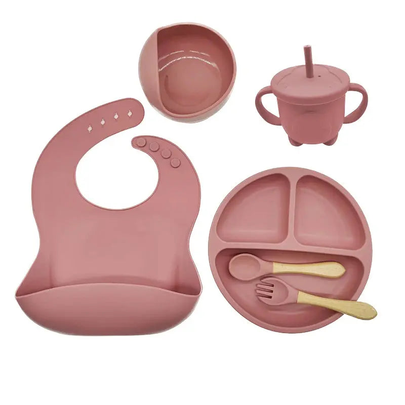 Kleintjes Snij- en Eetset: Borden, Bestek & Bibs - Lonzaro Kids