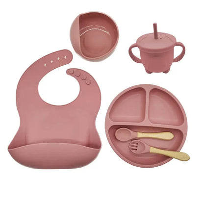 Kleintjes Snij- en Eetset: Borden, Bestek & Bibs - Lonzaro Kids