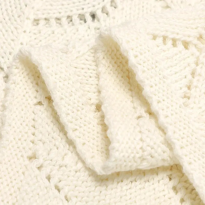 Anti-pilling Hollowed Newborn Baby Boys & Girls Late Spring To Autumn Blankets Breathable Knitted Cotton Infant Swaddle Wraps Lonzaro Kids