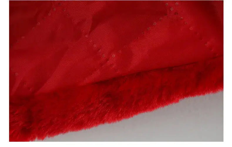 Winter Jacket For Baby Girl Clothes Fashion Christmas Princess Cloak Autumn Warm Faux Fur Girls Coat Plush Baby Outwear Lonzaro Kids