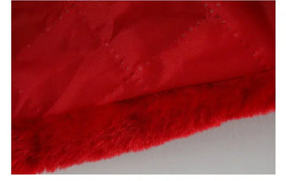Winter Jacket For Baby Girl Clothes Fashion Christmas Princess Cloak Autumn Warm Faux Fur Girls Coat Plush Baby Outwear Lonzaro Kids
