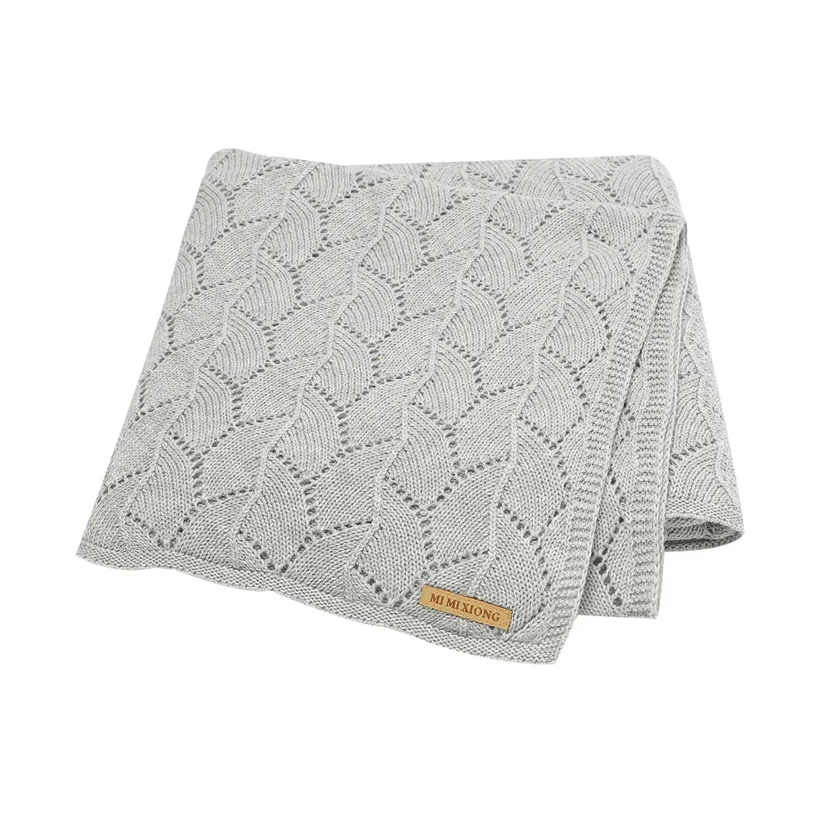 Anti-pilling Hollowed Newborn Baby Boys & Girls Late Spring To Autumn Blankets Breathable Knitted Cotton Infant Swaddle Wraps Lonzaro Kids