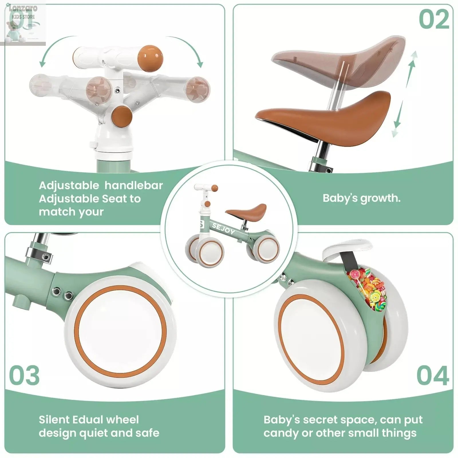 Sejoy Baby Loopfiets - Lonzaro Kids