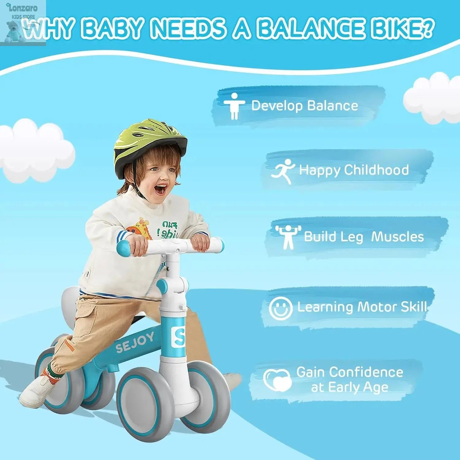 Sejoy Baby Loopfiets - Lonzaro Kids