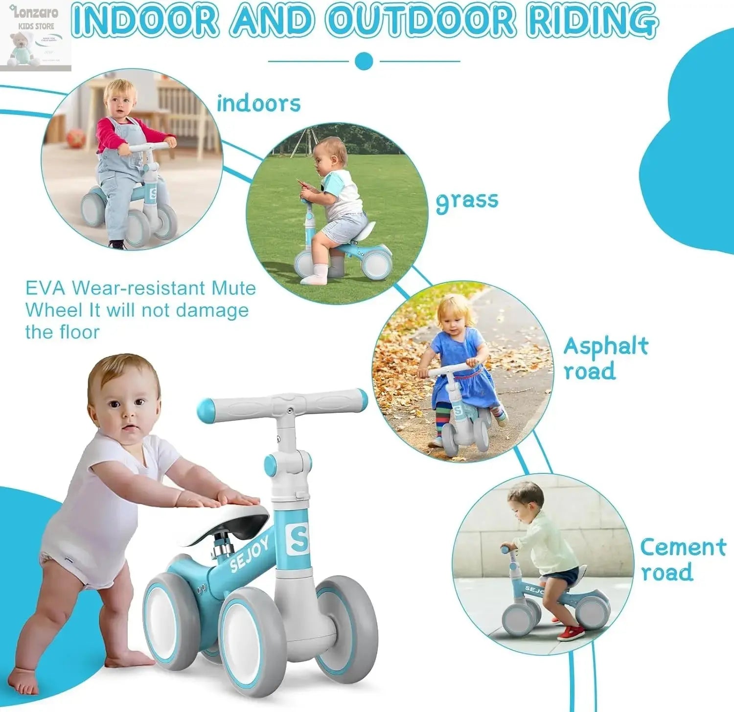 Sejoy Baby Loopfiets - Lonzaro Kids