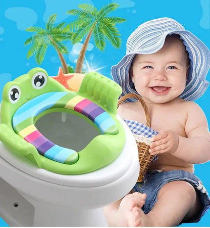 Baby Child Potty Toilet Trainer Seat Step Stool Ladder Adjustable Training Chair comfortable cartoon cute toilet seat for childr Lonzaro Kids