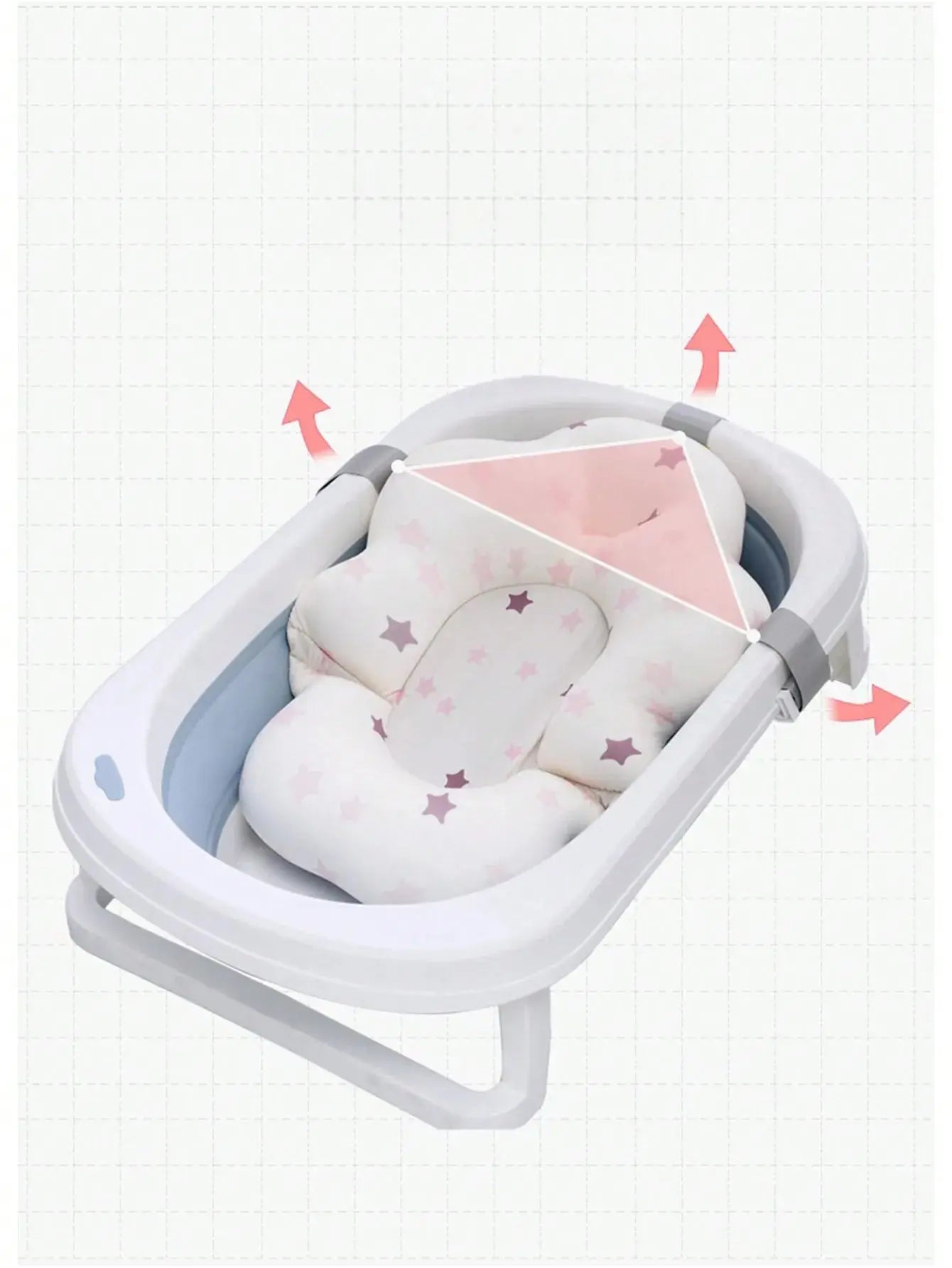 Productnaam: Veilig Babybadnet - Ondersteunend en Antislip - Lonzaro Kids