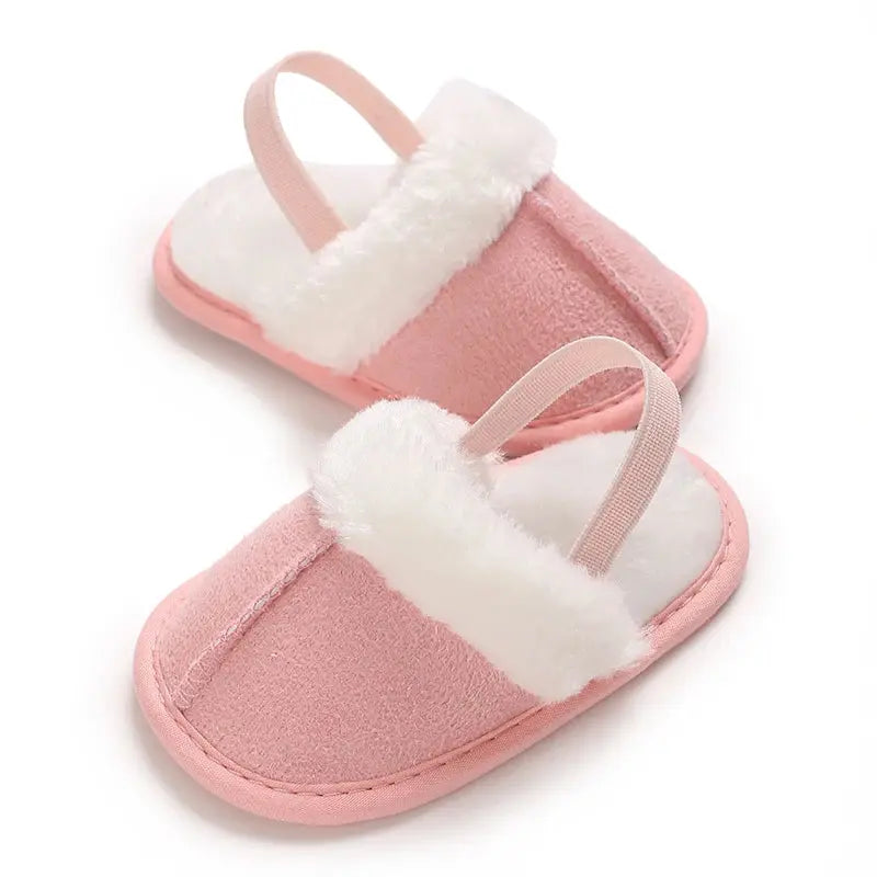 Spring and Winter Baby Shoes Cute Indoor Baby Fluffy Slippers Baby Toddler Boys and Girls Shoes Sandals First Step Walker 0-18M Lonzaro Kids