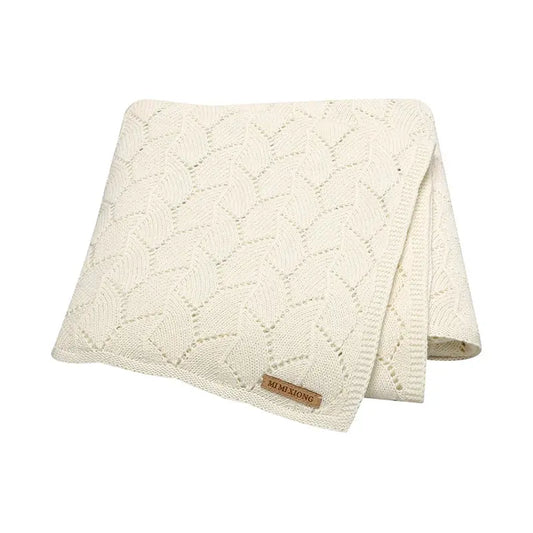 Anti-pilling Hollowed Newborn Baby Boys & Girls Late Spring To Autumn Blankets Breathable Knitted Cotton Infant Swaddle Wraps Lonzaro Kids