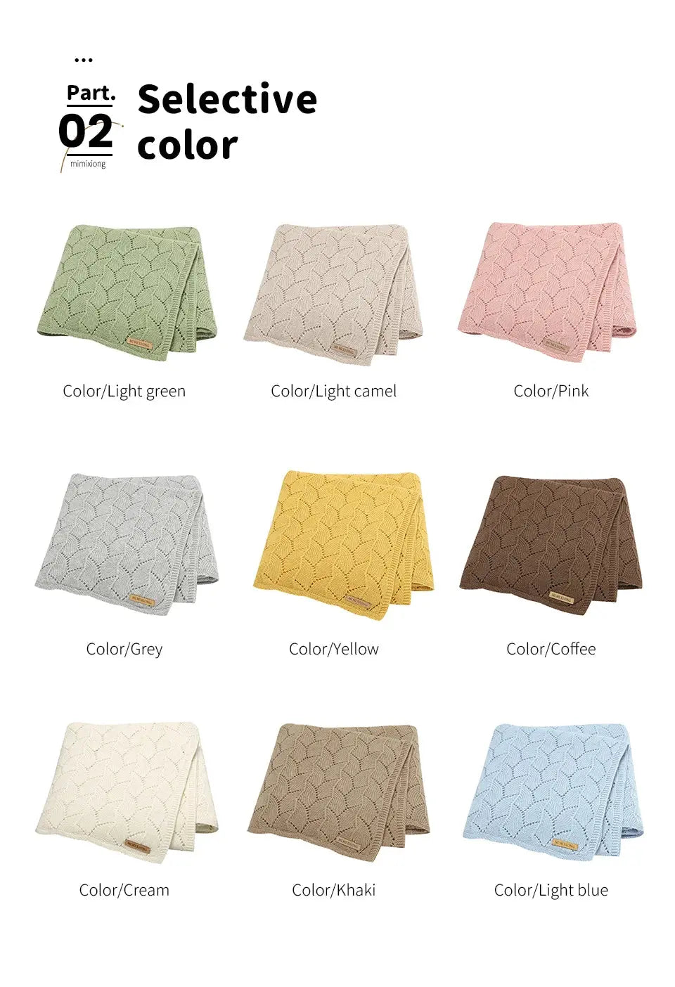 Anti-pilling Hollowed Newborn Baby Boys & Girls Late Spring To Autumn Blankets Breathable Knitted Cotton Infant Swaddle Wraps Lonzaro Kids