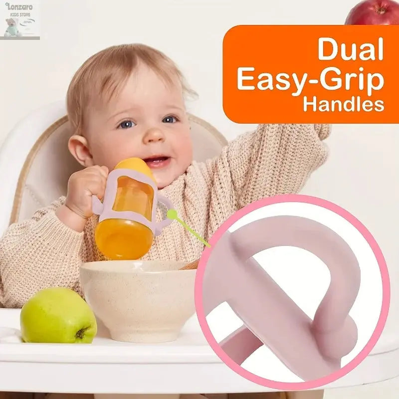 Siliconen Handgreep voor Smalle Flessen - BPA-vrij - Lonzaro Kids