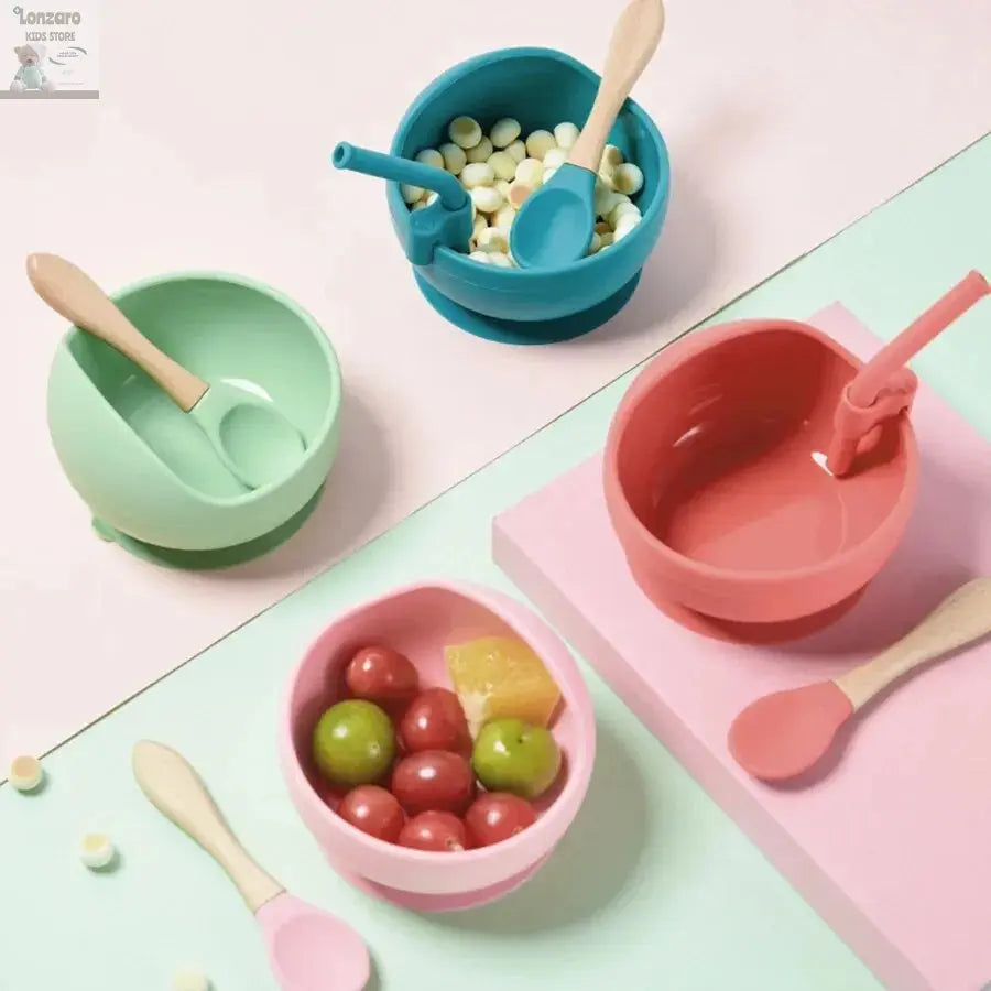  Spatbestendige Siliconen Kindertafelsets voor Baby's - Lonzaro Kids