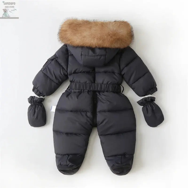 Winter Baby Jumpsuit met Handschoenen en Riempje - Lonzaro Kids
