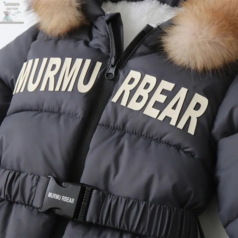 Winter Baby Jumpsuit met Handschoenen en Riempje - Lonzaro Kids