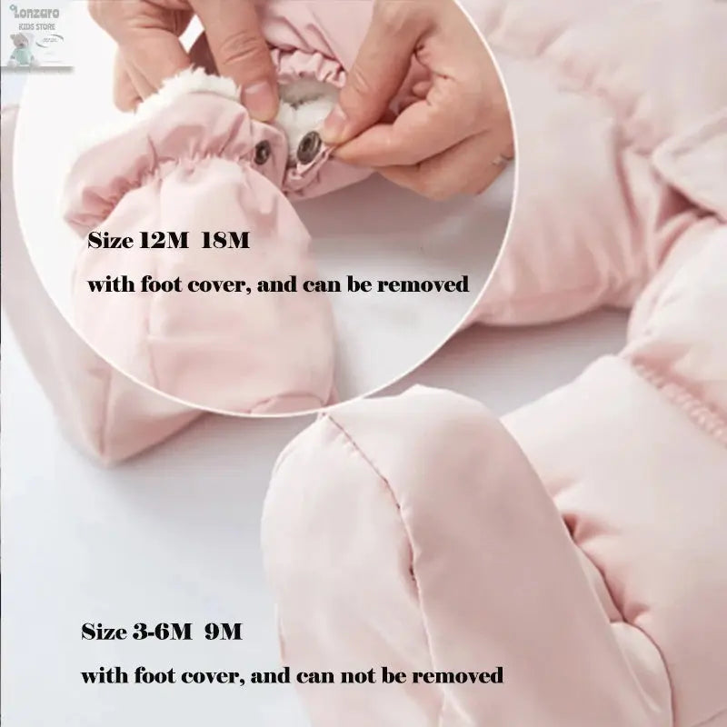 Winter Baby Jumpsuit met Handschoenen en Riempje - Lonzaro Kids