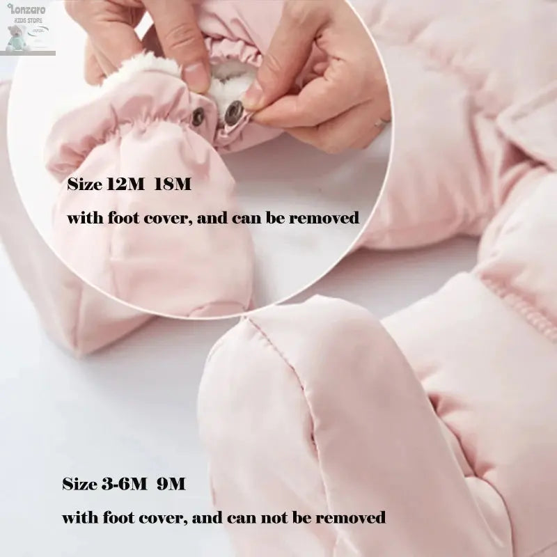 Winter Baby Jumpsuit met Handschoenen en Riempje - Lonzaro Kids