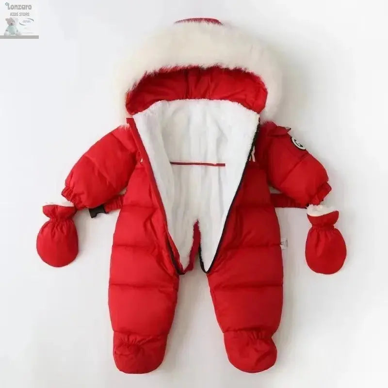Winter Baby Jumpsuit met Handschoenen en Riempje - Lonzaro Kids