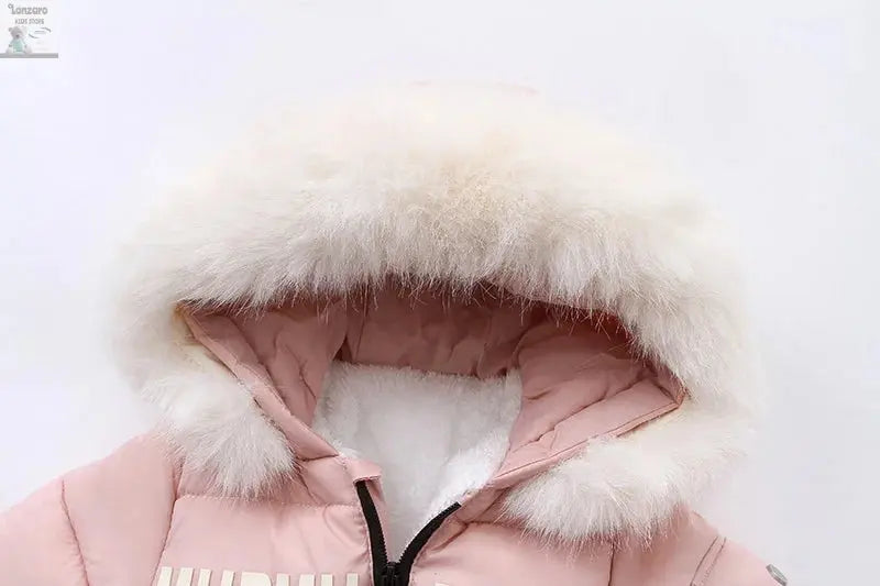 Winter Baby Jumpsuit met Handschoenen en Riempje - Lonzaro Kids