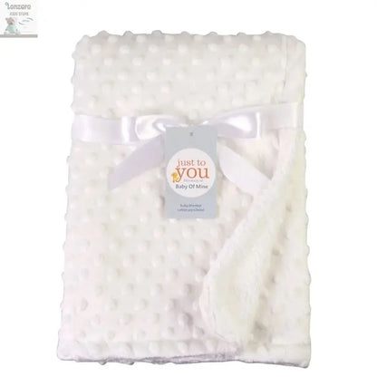 Spring Baby Blanket Warm Double Layer Swaddle Wrap Newborn Thermal Soft Fleece Bath Towel Baby Stroller Blanket Sleepsack 76*102 Lonzaro Kids