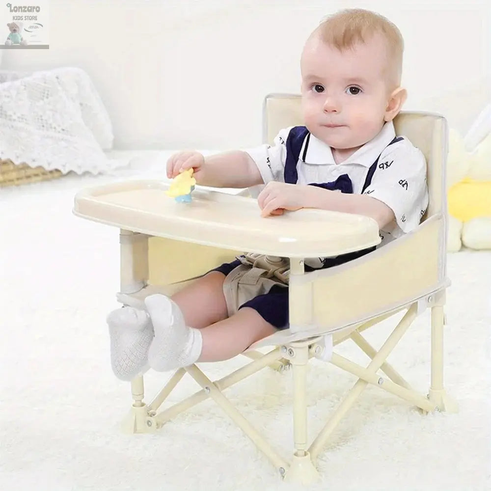 Stylish and Durable High Chair with Adjustable Footrest and Detachable Cushion for Comfortable Feeding, Perfect for Growing Babi Lonzaro Kids