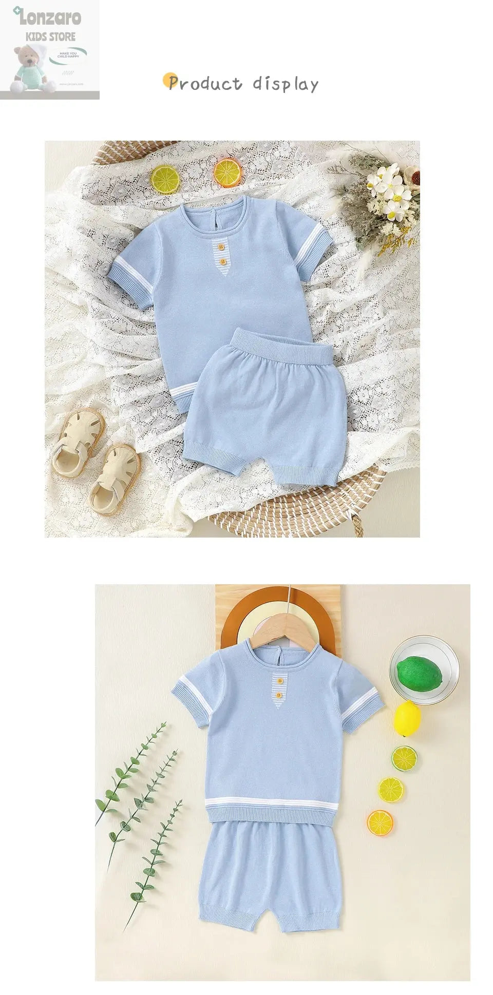 T-shirt & Korte Broek voor Jongens - Lonzaro Kids