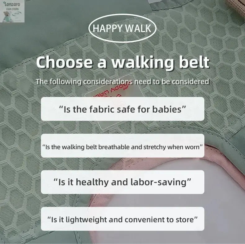 Toddler Infant Walker Harness Assistant Belt - Help Baby Walk - Child Learning Walk Support Assist Trainer Baby Walking Harness Lonzaro Kids