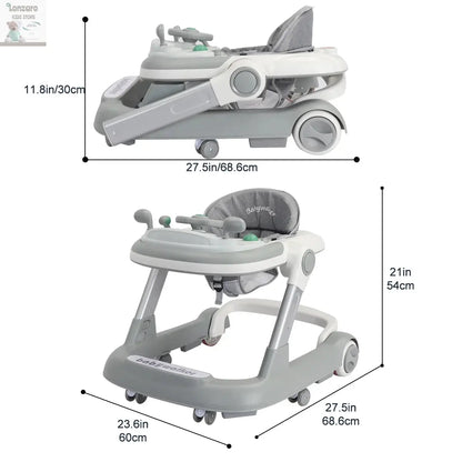 UBRAVOO 2in1 Wandel- en Eetwagen Lonzaro Kids