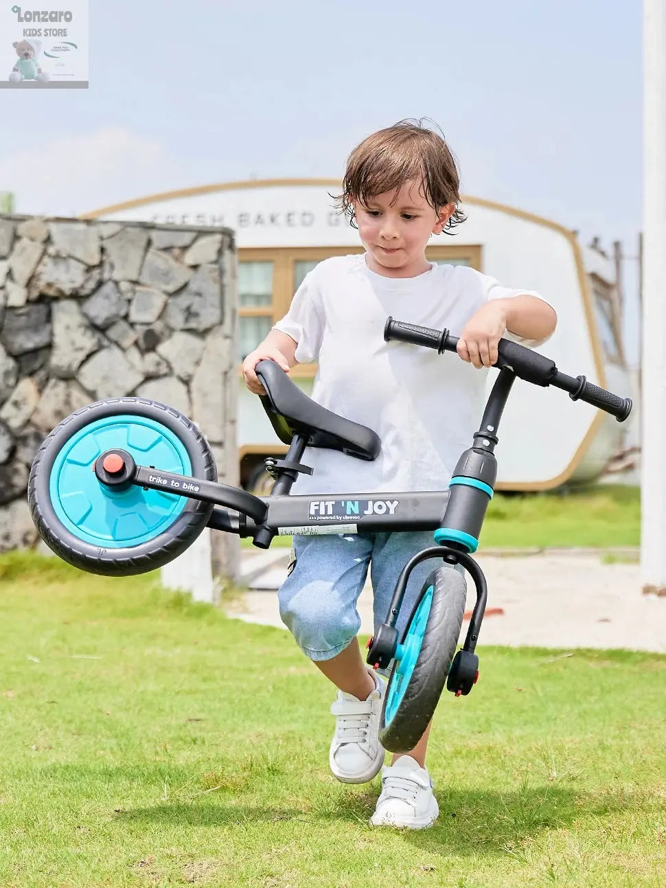UBRAVOO Fit 'n Joy Beginner Toddler Training Bicycle for Boys Girls 2-4, 4-in-1 Kids Balance Bike with Pedals & Training Wheels Lonzaro Kids